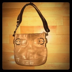 Leather coach purse